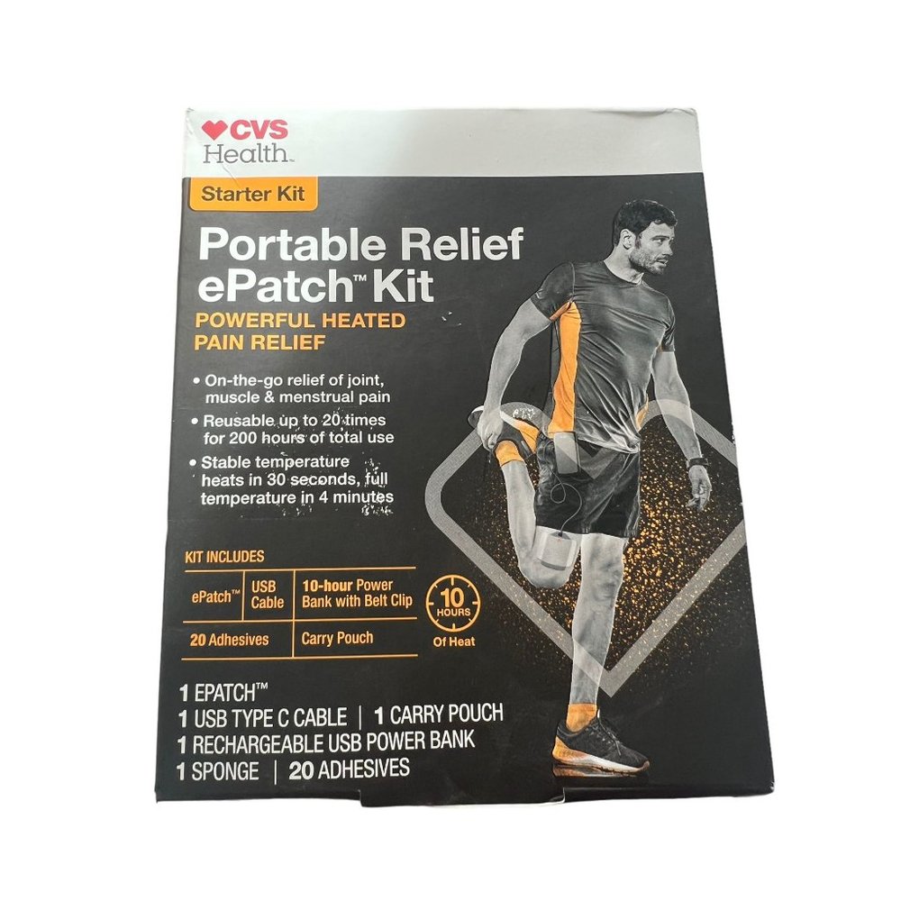 Portable Relief ePatch Starter Kit CVS Health Powerful heated pain relief NEW in